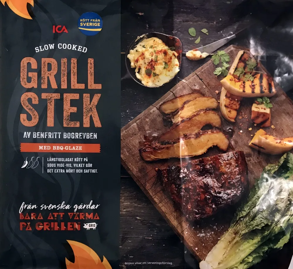 Grill steak med BBQ-glaze