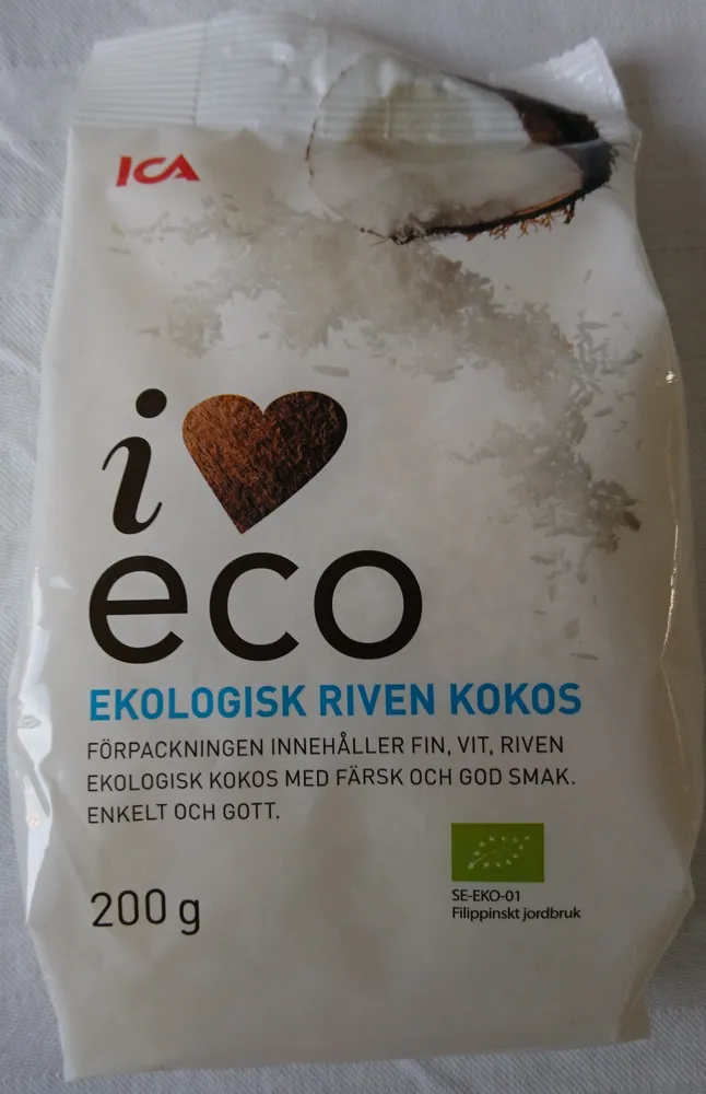 Ekologisk riven kokos