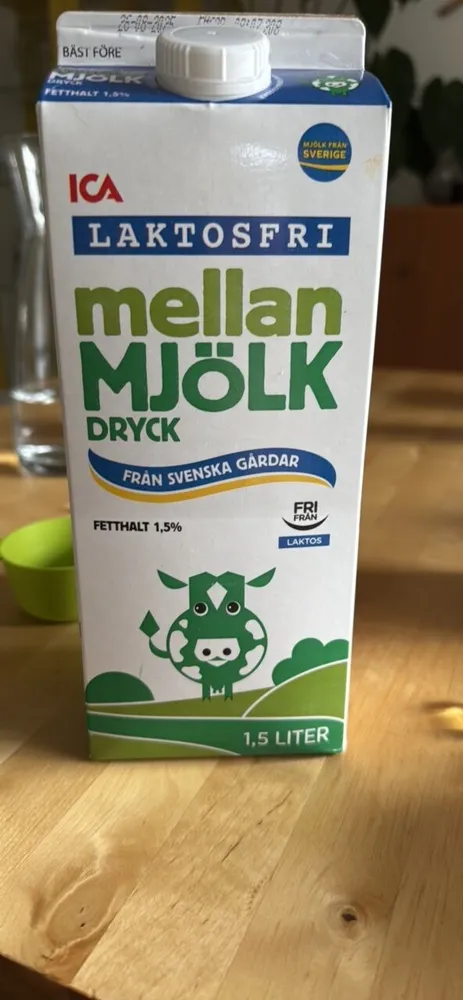 Mellanmjölkdryck Laktosfri