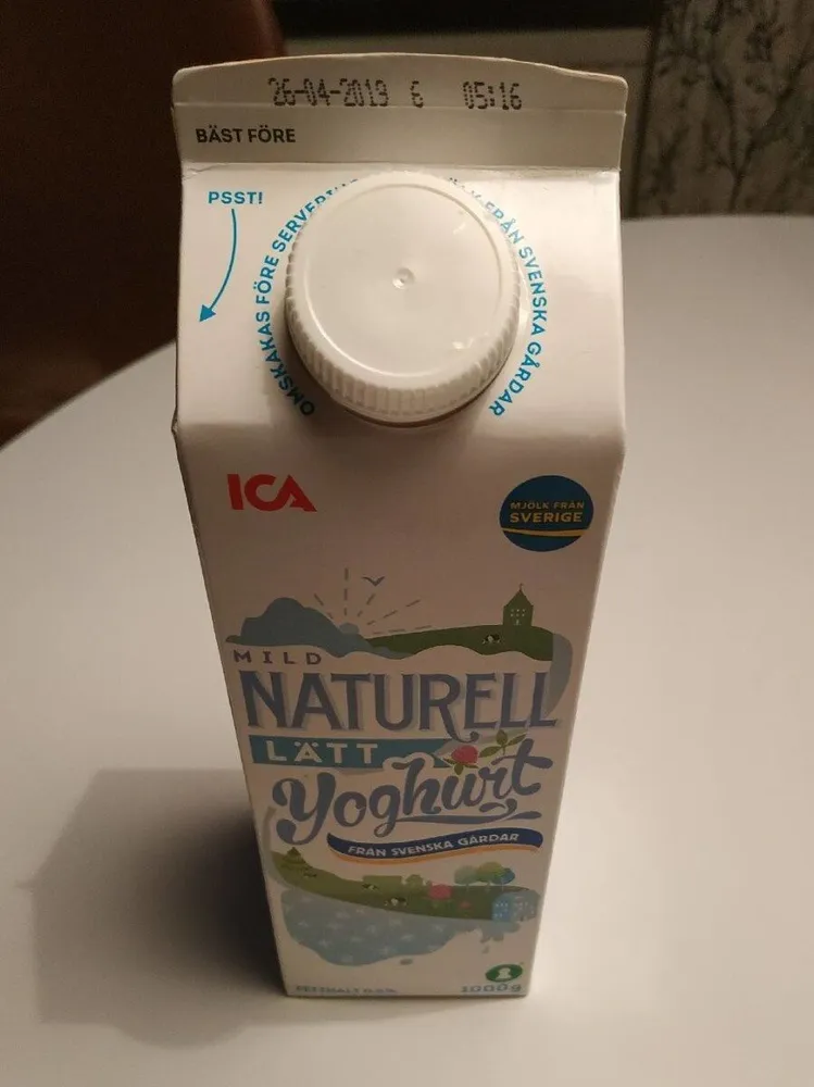Mild naturell lätt yoghurt