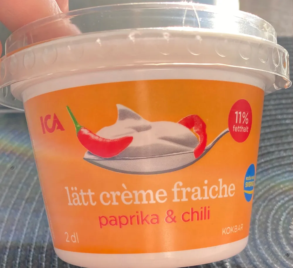 paprik & chili lätt créme fraiche