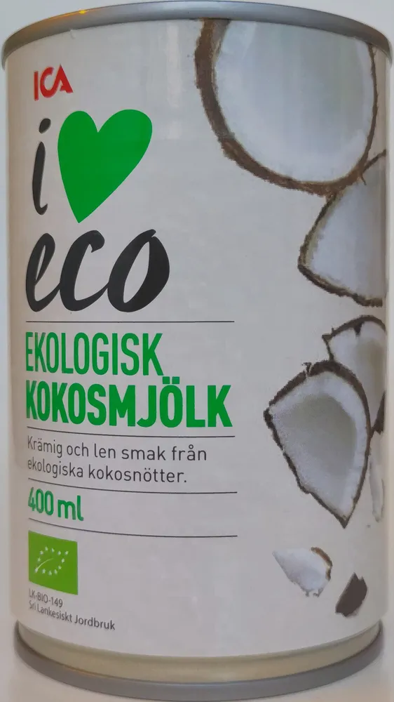Ekologisk kokosmjölk