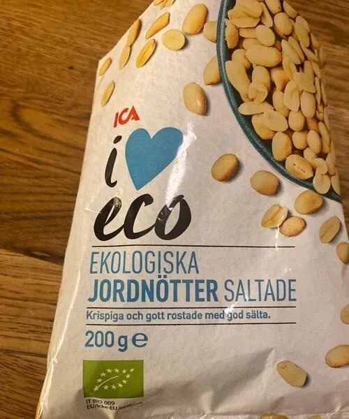 Ekologiska jordnötter saltade