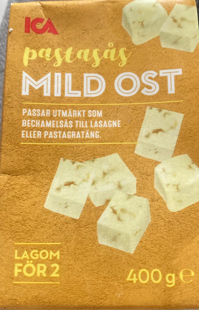 pastasås mild ost