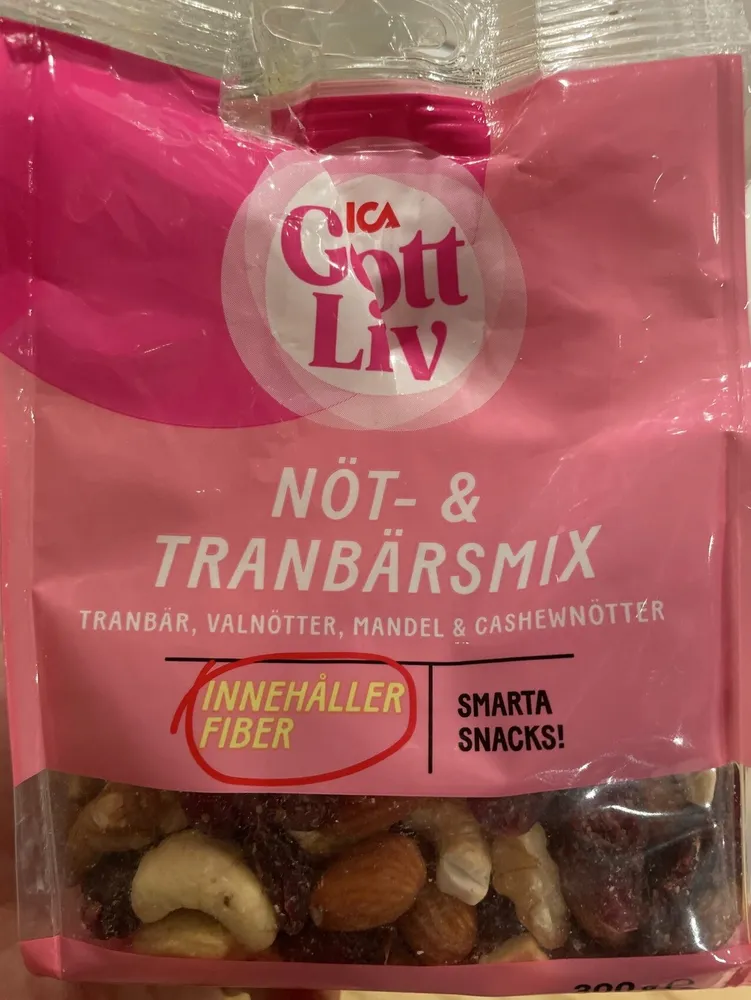 ICA Gott Liv Nöt- & Transbarsmix