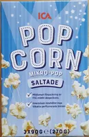 ICA Popcorn Mikro-pop saltade