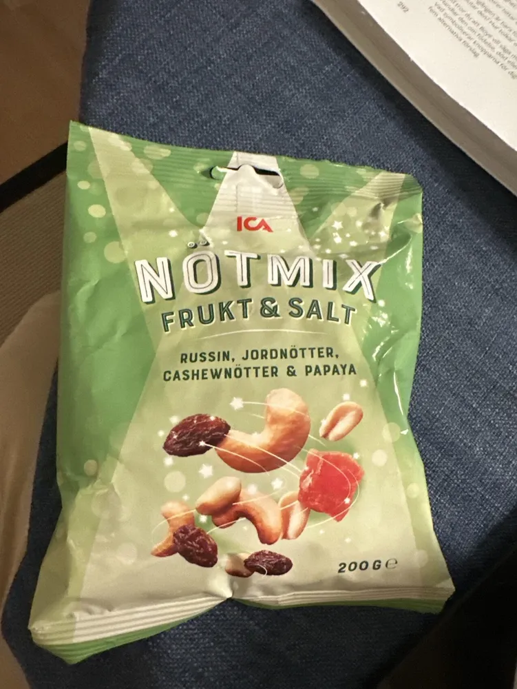 Nötmix Frukt Och Salt