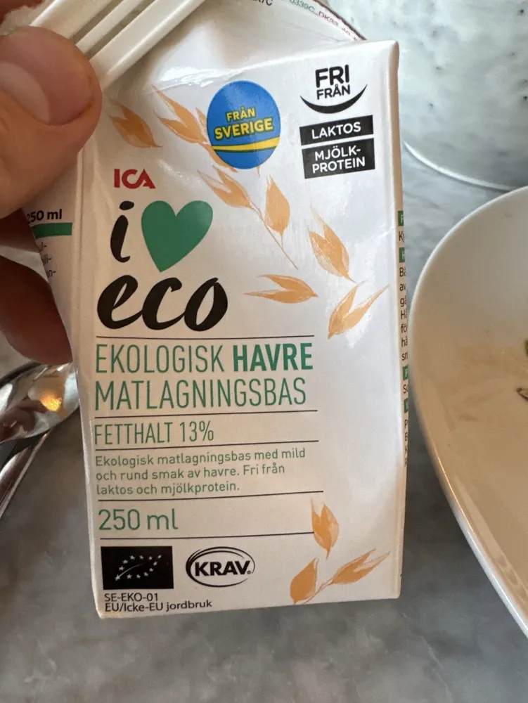 Ekologisk havre matlagningsbas