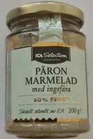 Päronmarmelad med ingefära