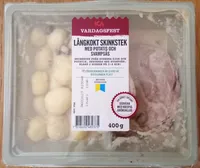ICA Vardagsfest Långkokt skinkstek med potatis och svampsås