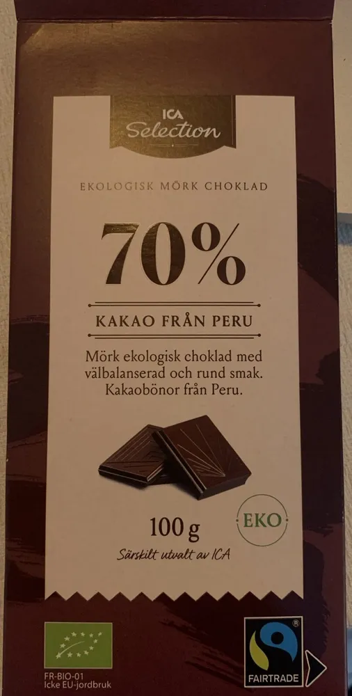 Ekologisk Mörk Choklad