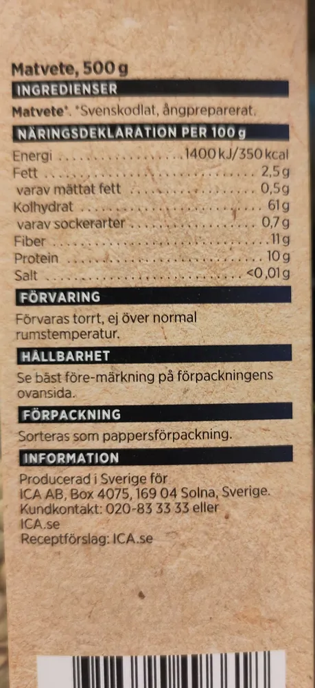 Matvete