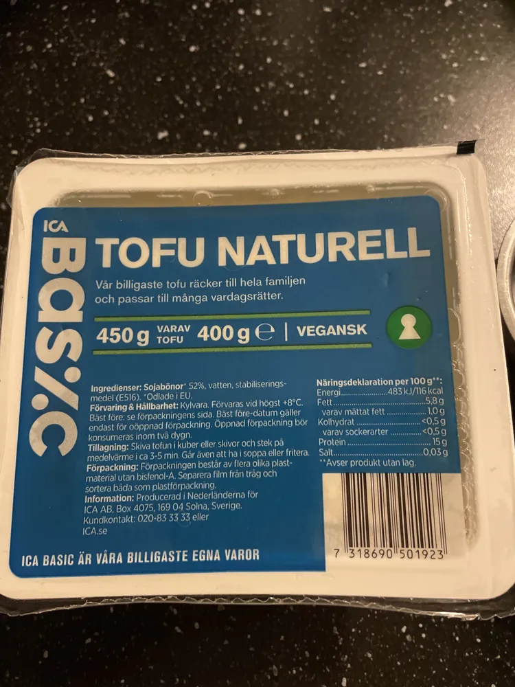 Tofu Naturell