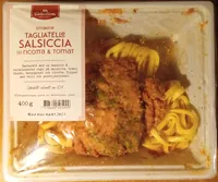 ICA Selection Smakrik Tagliatelle Salsiccia med ricotta & tomat