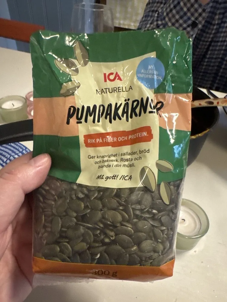 Pumpakärnor naturella