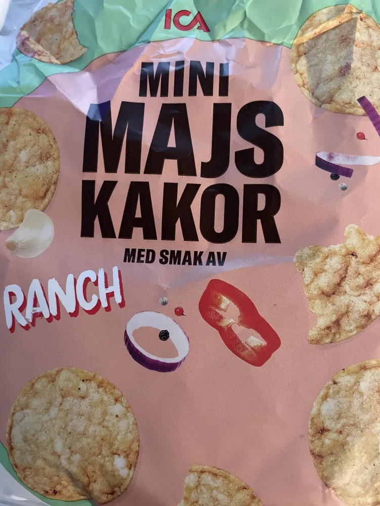 Mini Majs Kakor Med Smak Av Ranch