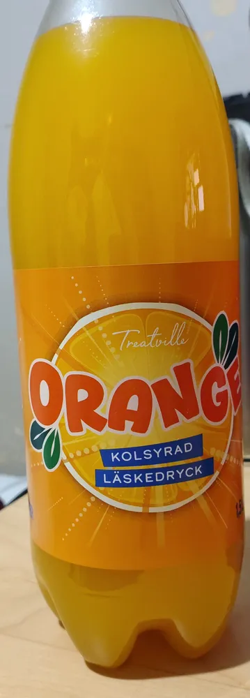 Orange Kolsyrad Läskedryck
