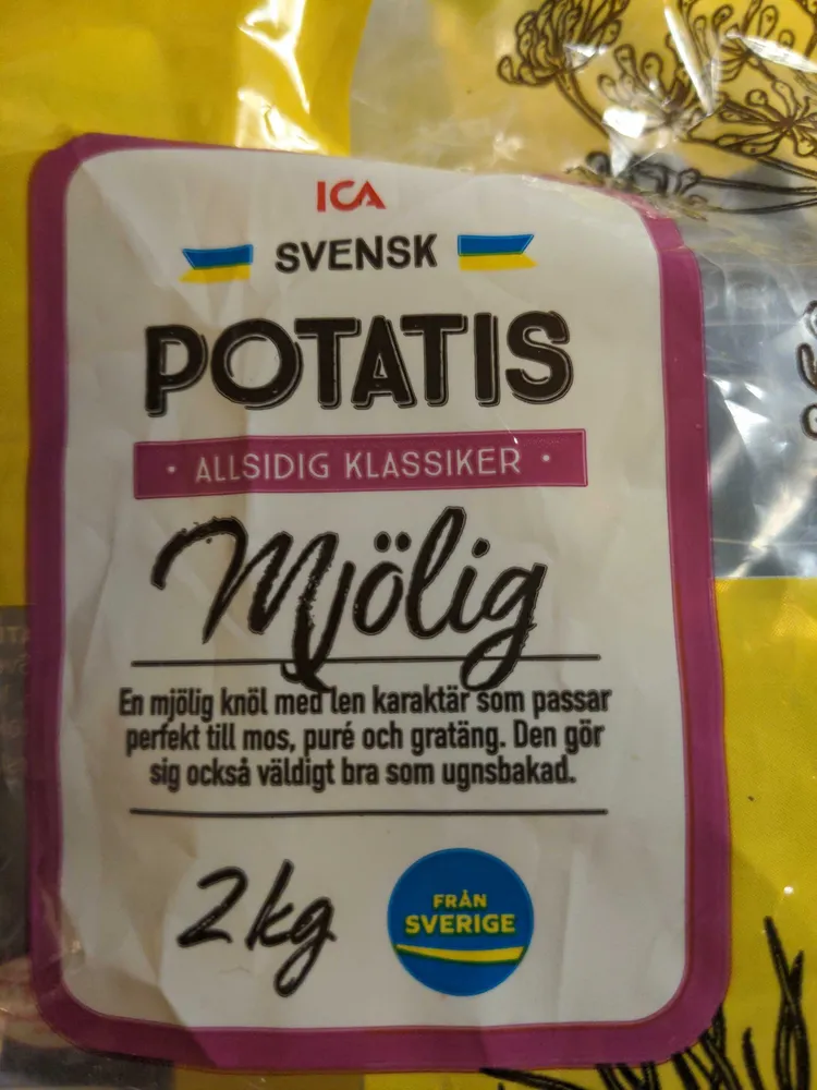 Potatoes, floury