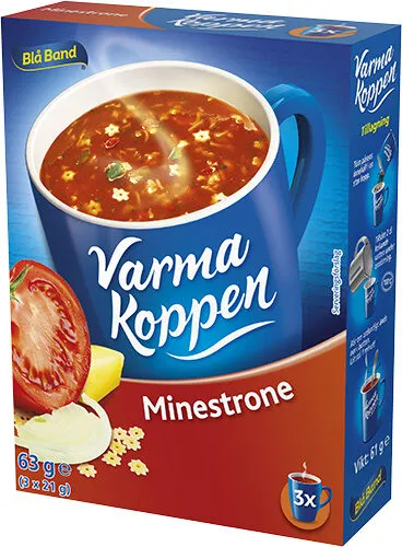 Varma Koppen Minestrone Mängd färdig soppa 3x2 dl.