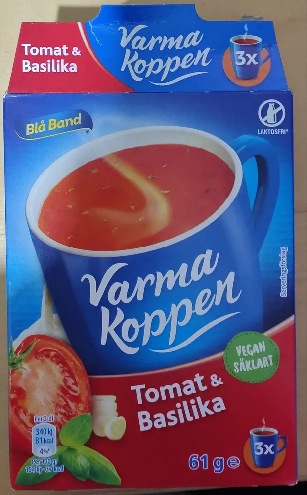 Varma Koppen Tomat & basilika