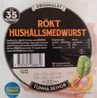 rökt hushållsmedwurst