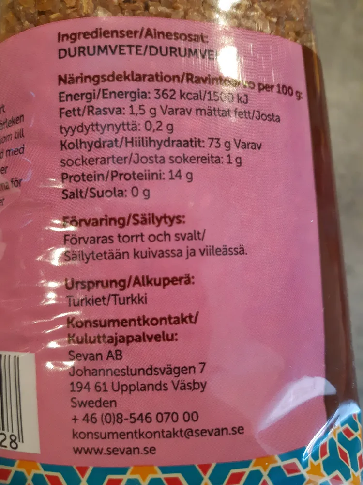 Grov & mörk Bulgur