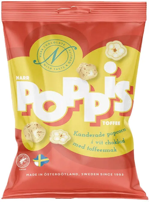 Popcorn Vit Choklad Toffee