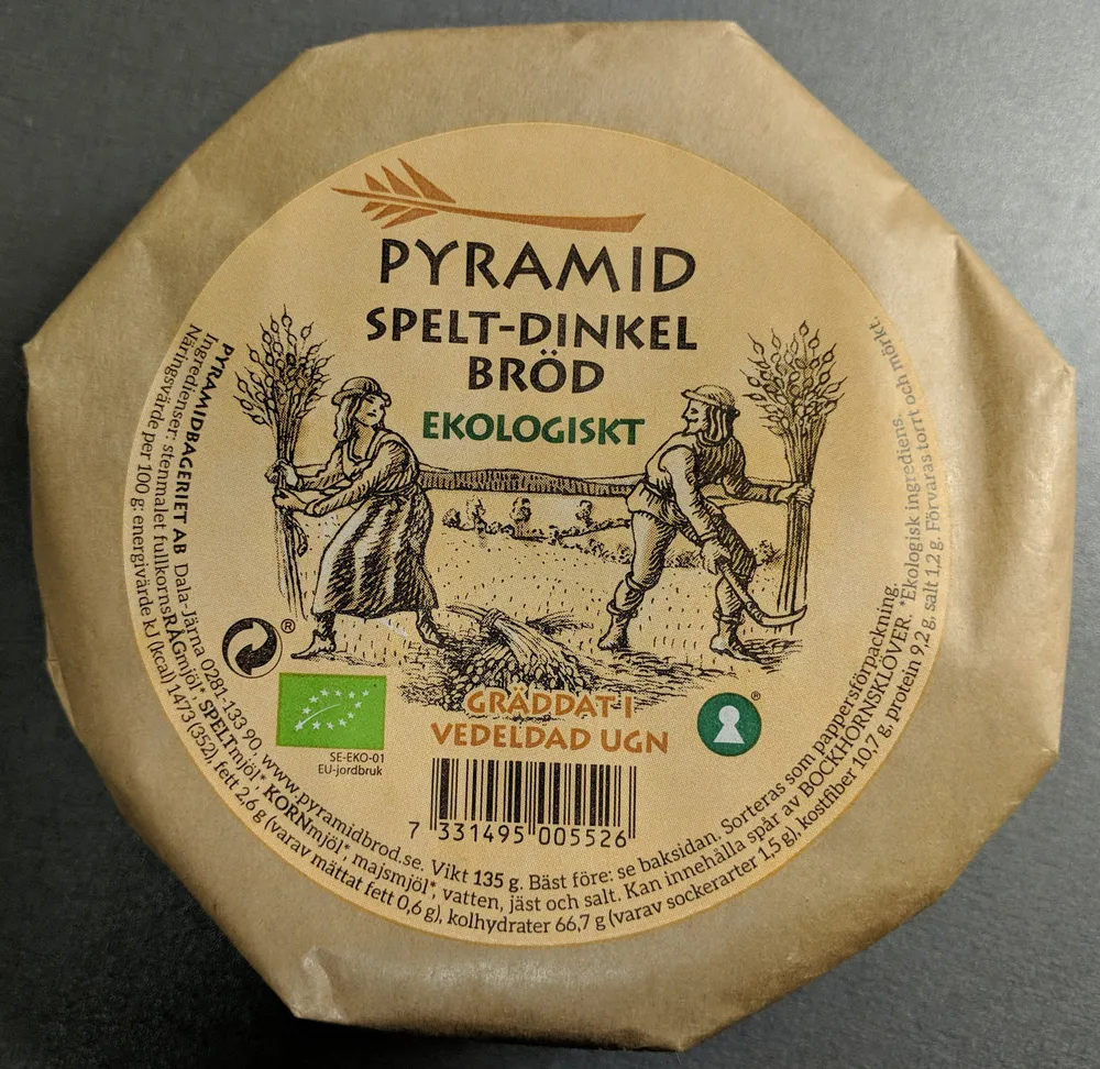 Spelt-dinkel bröd ekologiskt