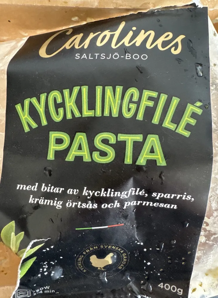 Kycklingfilé pasta