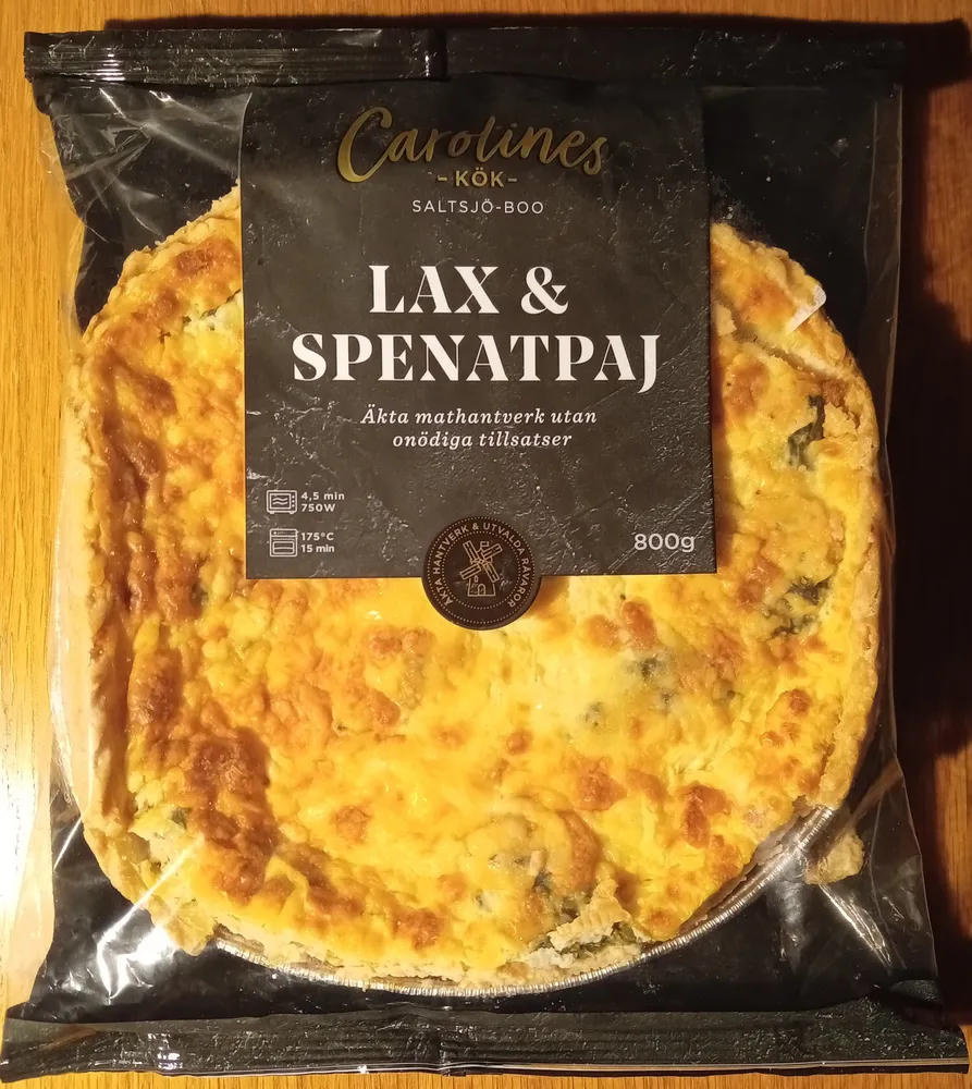 Carolines Kök Lax & spenatpaj