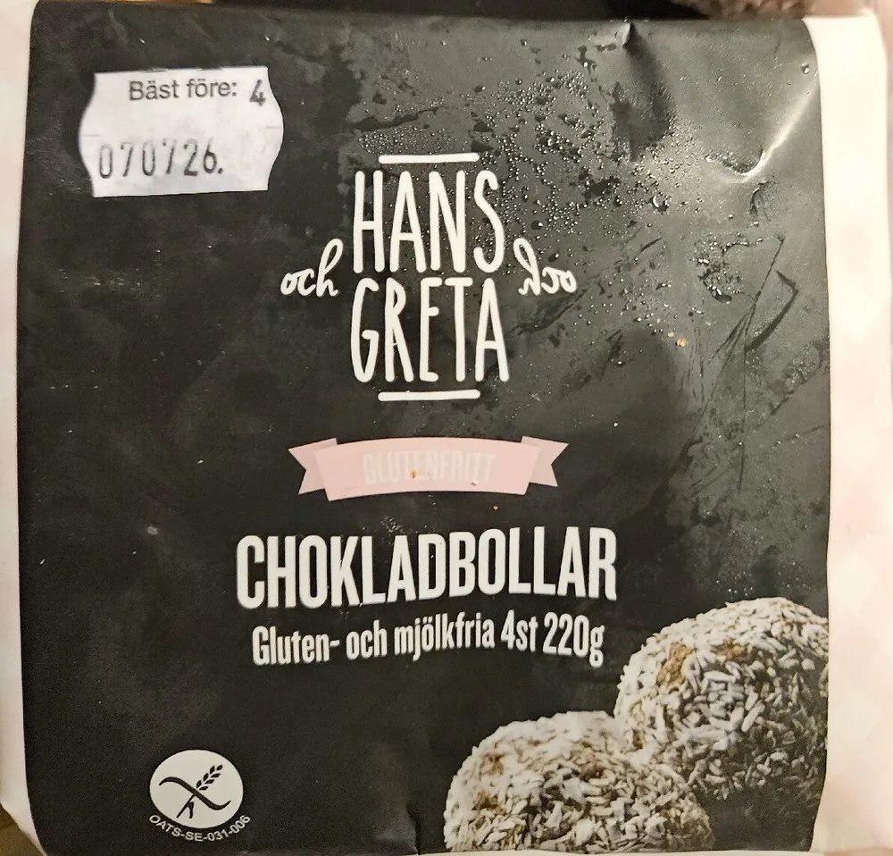 Chokladbollar - Gluten Och Mjölkfria