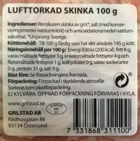 Lufttorkad skinka