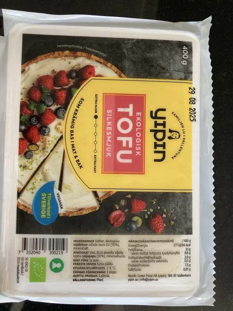 Tofu silkesmjuk