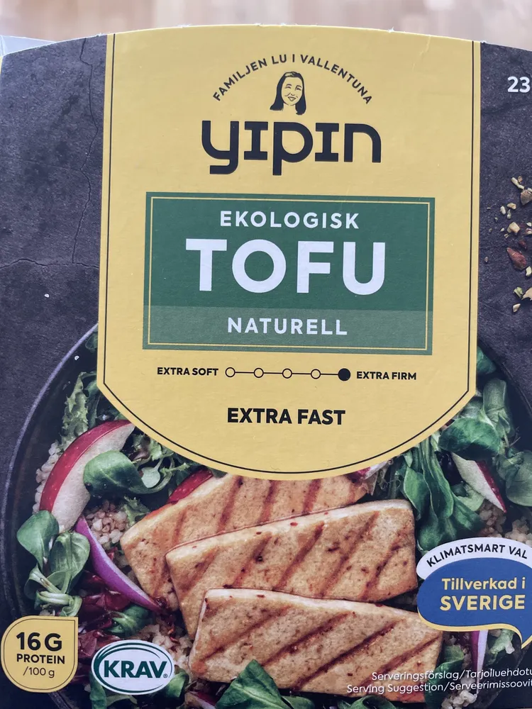 Ekologisk tofu naturell extra fast