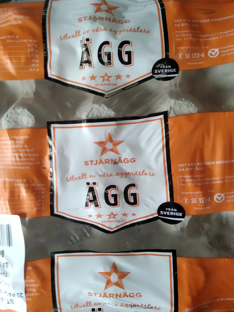 6 stora ägg