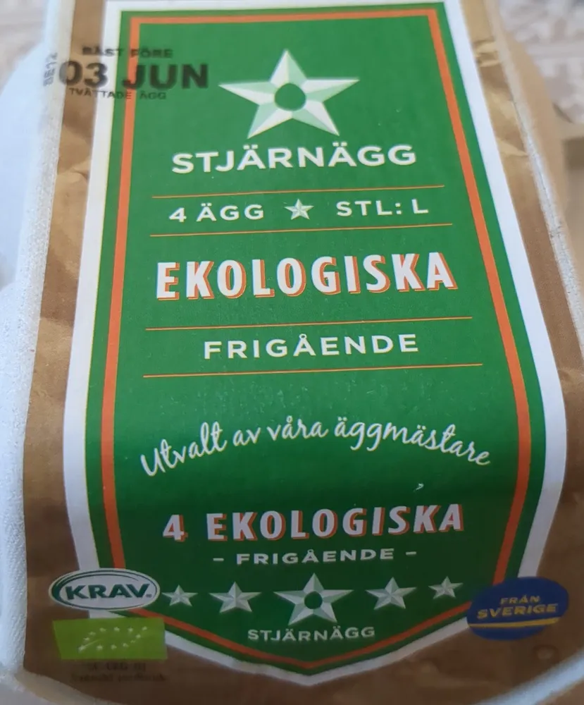 Ekologiska frigående ägg
