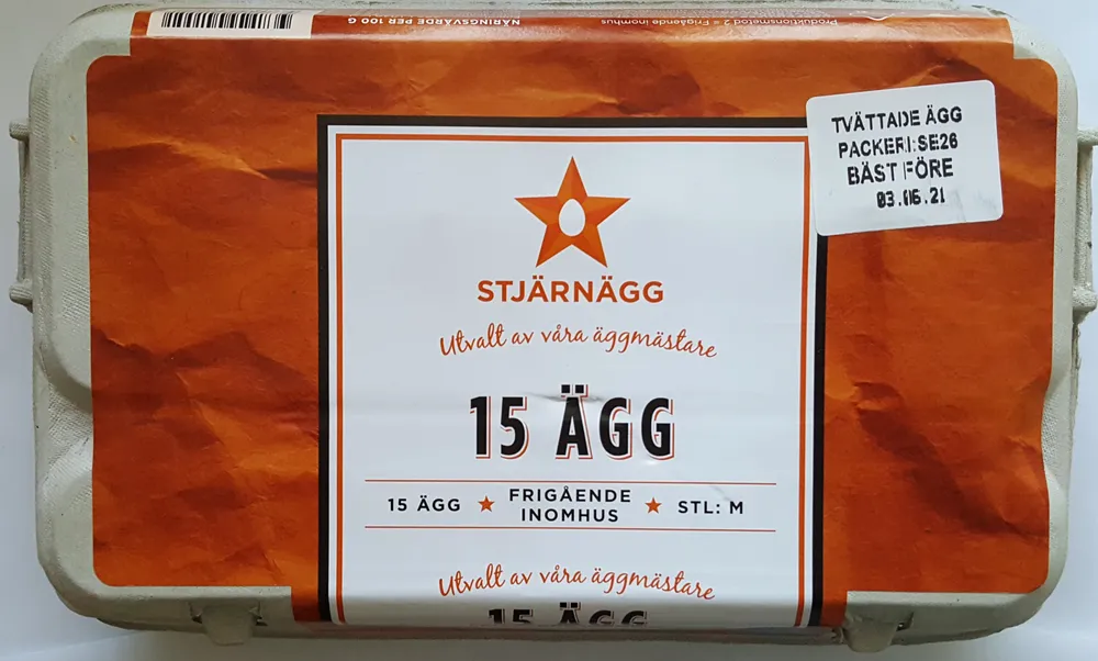 15 ägg - Stl: M