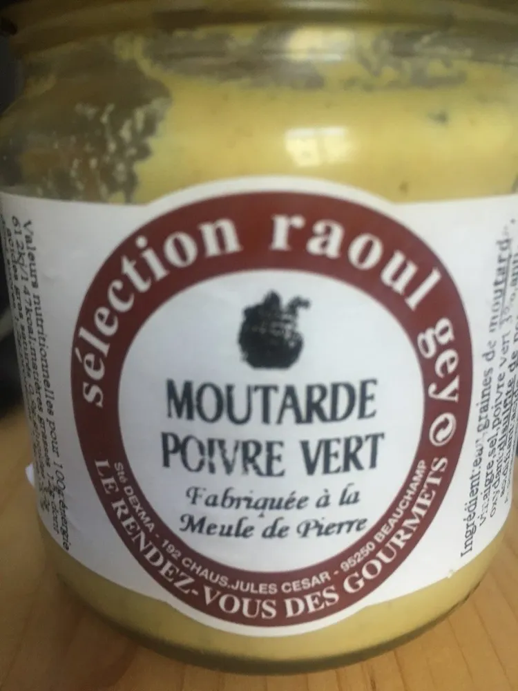 Moutarde poivre vert
