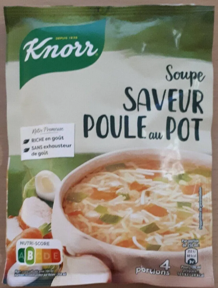Soupe saveur poule au pot