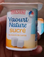 Yaourt nature sucré au sucre de canne