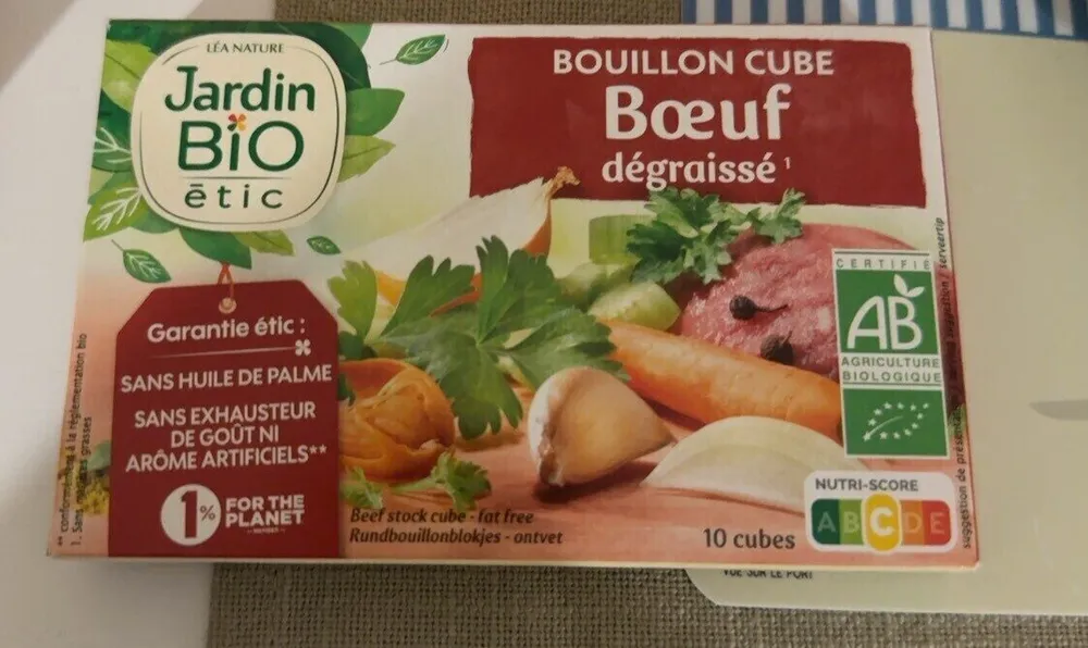 Bouillon cube de bœuf