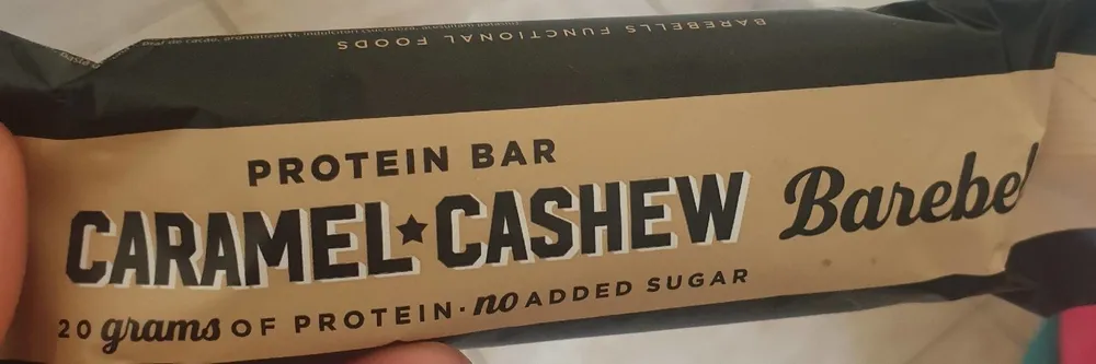 Protein bar caramel cashew