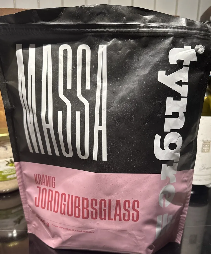 Jordgubbsglass Protein Powder