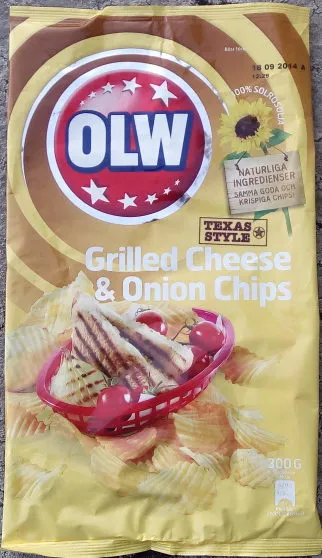 OLW Grilled Cheese & Onion Chips - Texas style