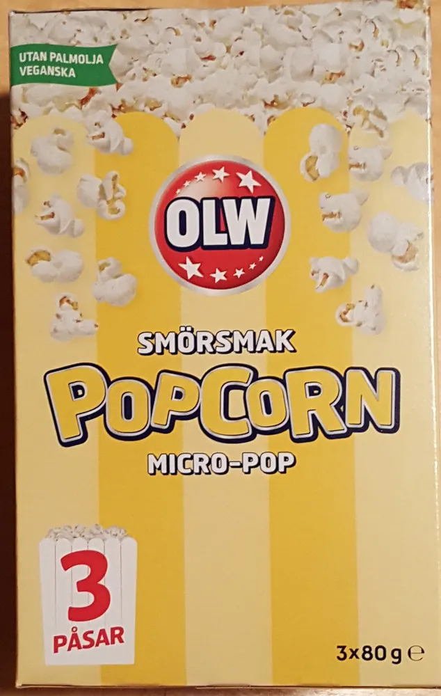 Popcorn Micro-pop Smörsmak