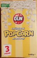 Popcorn Micro-pop Smörsmak