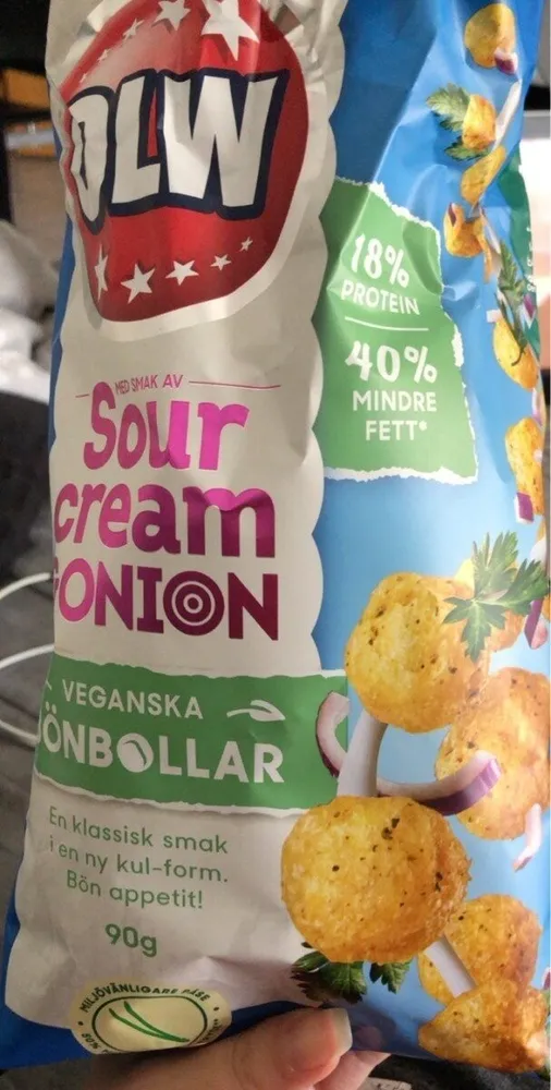 Sour cream & onion bönbollar