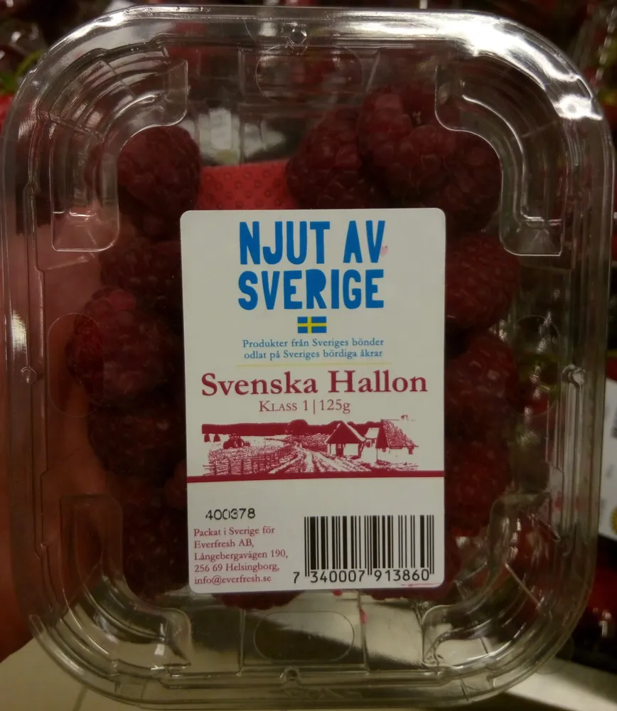Njut Av Sverige Svenska Hallon