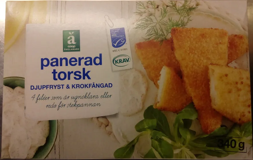 Coop Änglamark Panerad torsk
