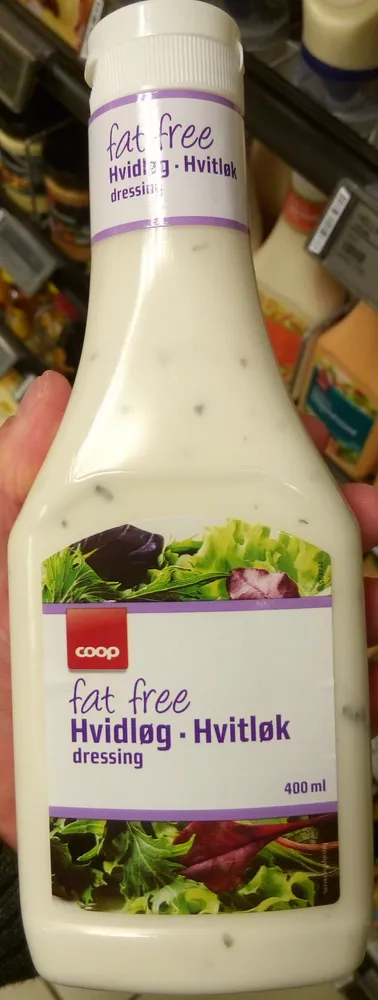Fat free hvidløg dressing